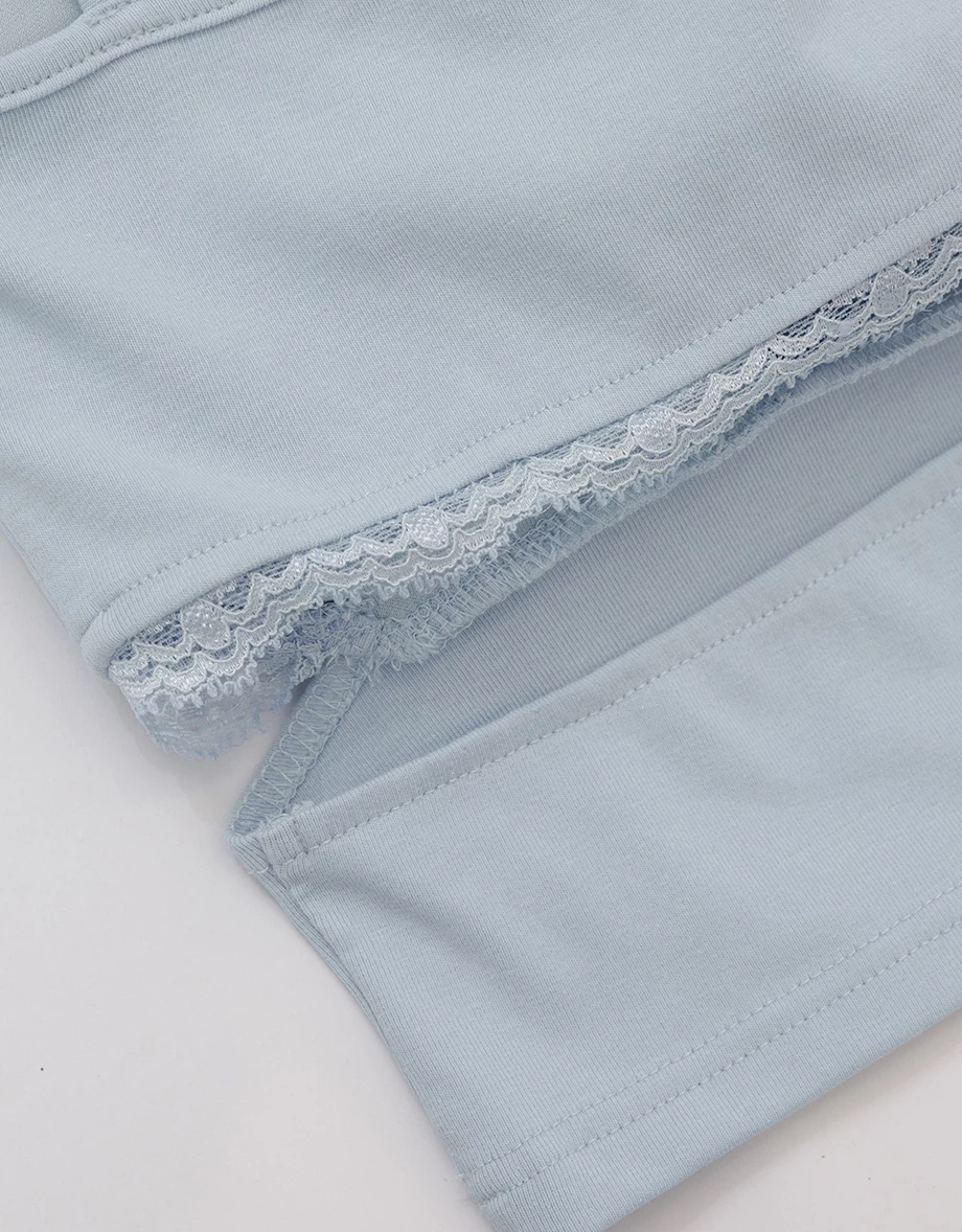 Spaghetti Strap Side Cutout Details Lace Trim Padded Cami Bra Top Spaghetti Strap Side Cutout Details Lace Trim Padded Cami Bra Top