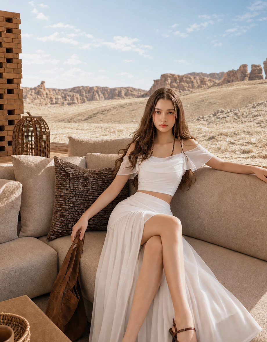 Flowy Sheer Chiffon Layered High Slit Maxi Skirt Flowy Sheer Chiffon Layered High Slit Maxi Skirt