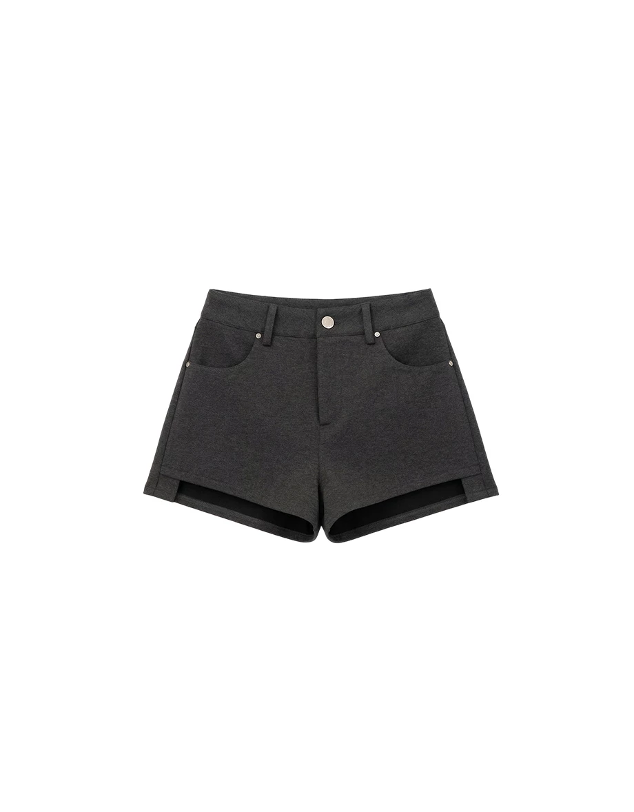 【女團2.0】中腰收腹前短後長女團短褲