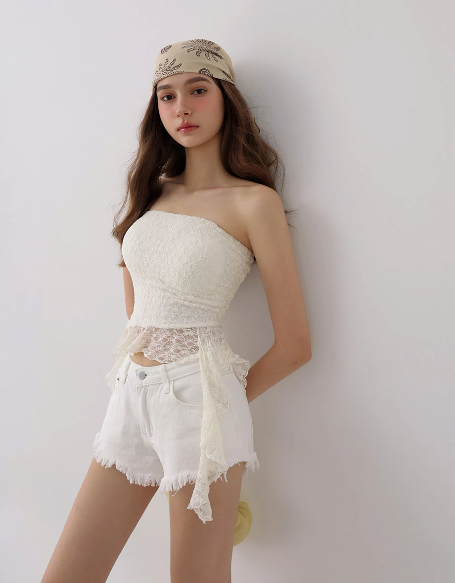 Frayed Fringe Hem Vintage Washed Jeans Denim Shorts Frayed Fringe Hem Vintage Washed Jeans Denim Shorts