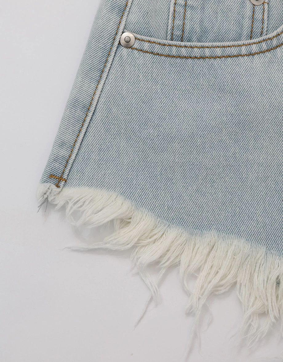 Frayed Fringe Hem Vintage Washed Jeans Denim Shorts Frayed Fringe Hem Vintage Washed Jeans Denim Shorts
