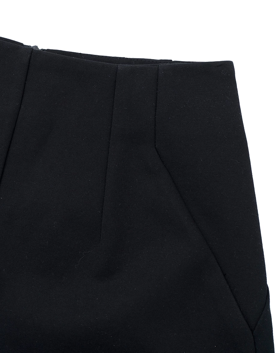 AIRY HOURGLASS Pleated Front Detail Asymmetric Slant Pocket Shorts AIRY HOURGLASS Pleated Front Detail Asymmetric Slant Pocket Shorts