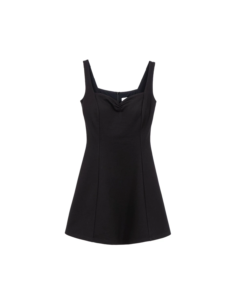 AIRY HOURGLASS Wide Strap Ruched Bustier Padded Mini Dress