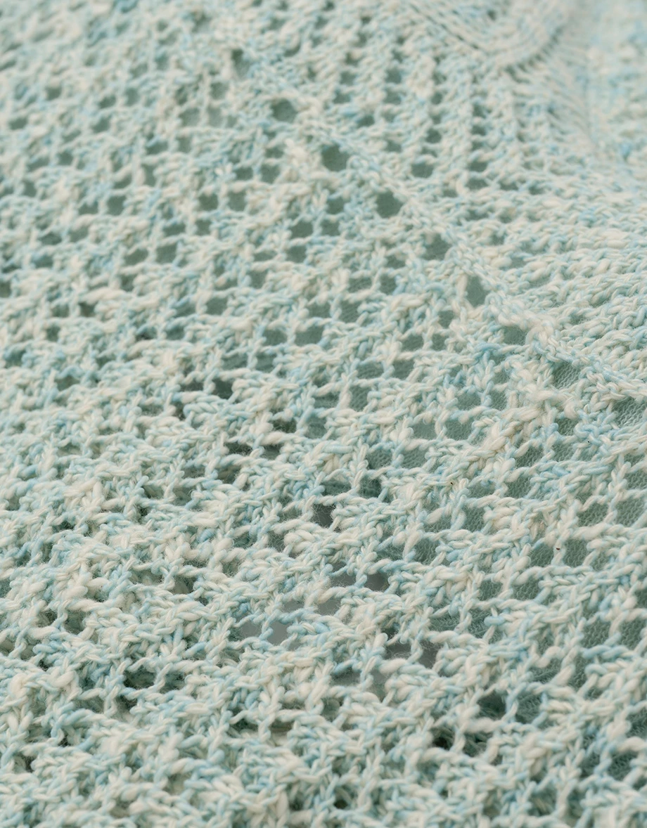 V Neck Crochet Open Knit Halter Tie Back Padded Cami Bra Top