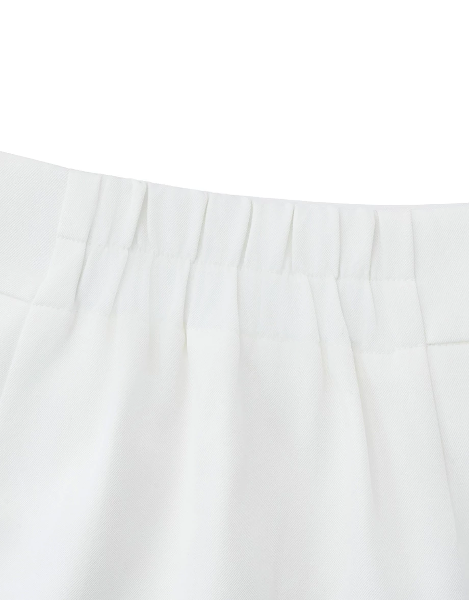 Side Buckle Cutout Slit Hem A Line Mini Skort