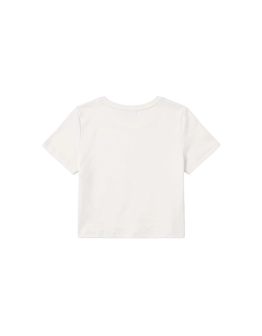 【Hello Kitty聯名】櫻桃聖代凱蒂貓圓領短袖短版TEE
