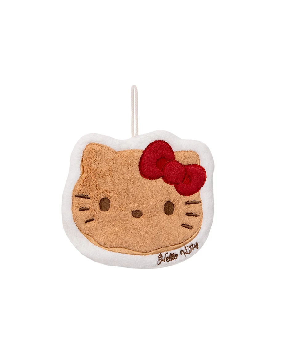 【Hello Kitty聯名】刺繡造型擦手巾 漢堡款/大頭款