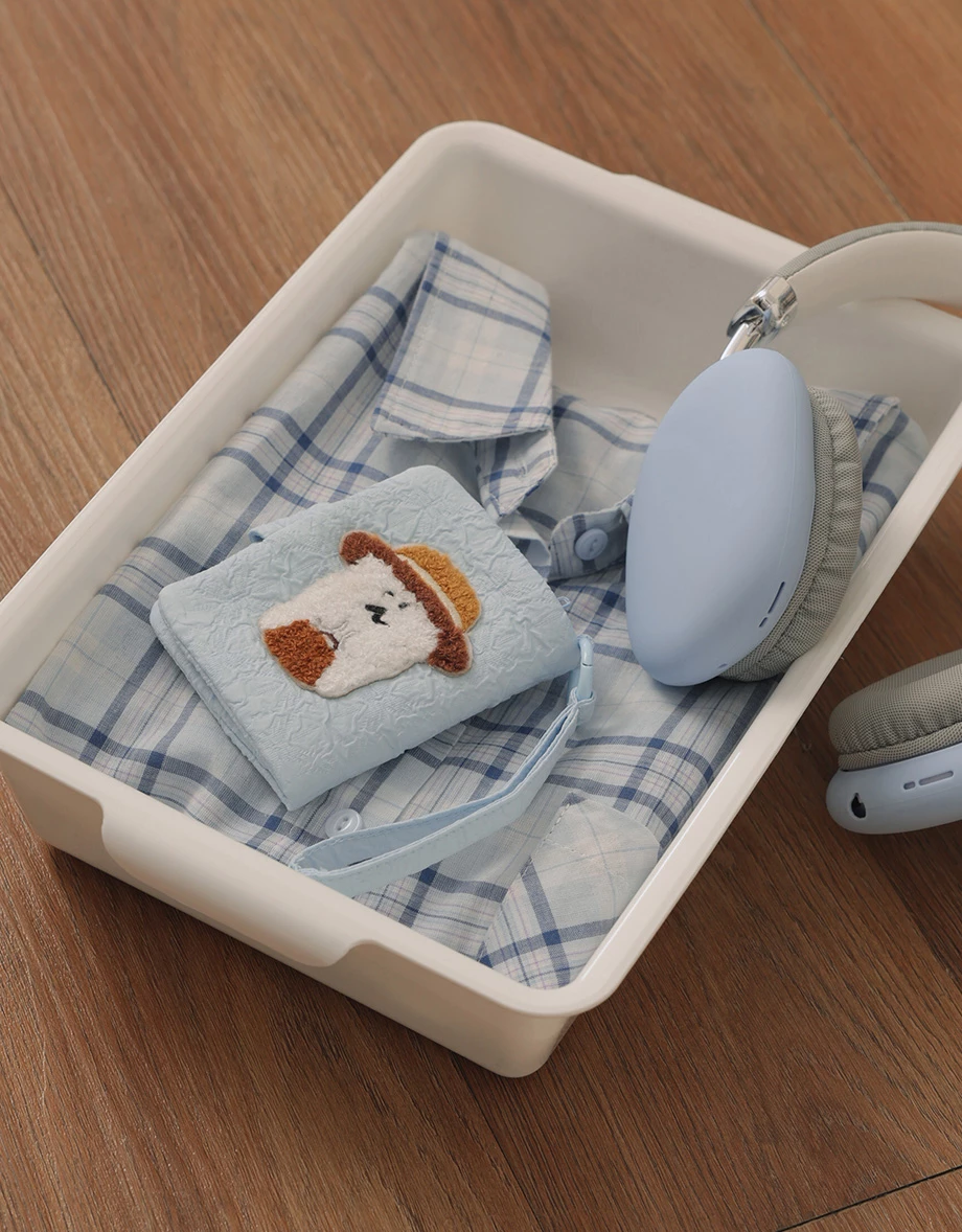 【DINOTAENG】毛巾繡壓紋對摺零錢包 QUOKKA款 / BOBO款