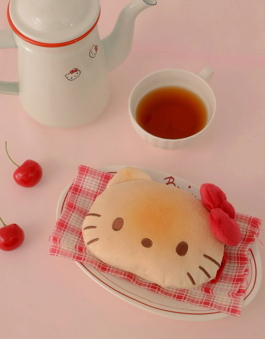 【Hello Kitty聯名】絨毛大頭造型雙面零錢包