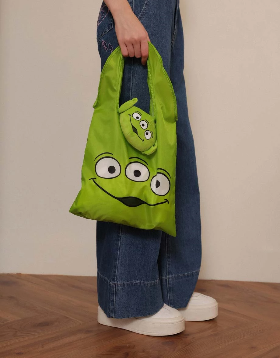 【迪士尼系列】玩具總動員 刺繡細絨大頭造型收納購物袋吊飾 三眼怪款/ 叉奇款 【迪士尼系列】玩具總動員 刺繡細絨大頭造型收納購物袋吊飾 三眼怪款/ 叉奇款