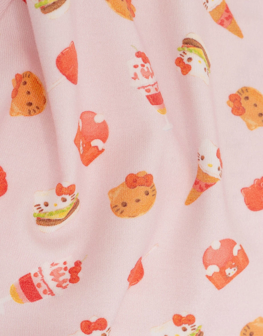 【Hello Kitty聯名】滿版印花細肩帶BRA背心短褲家居服套裝