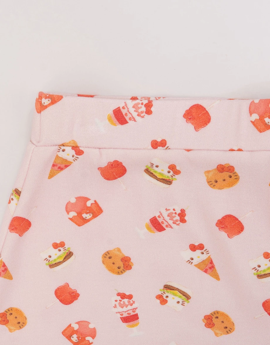 【Hello Kitty聯名】滿版印花細肩帶BRA背心短褲家居服套裝