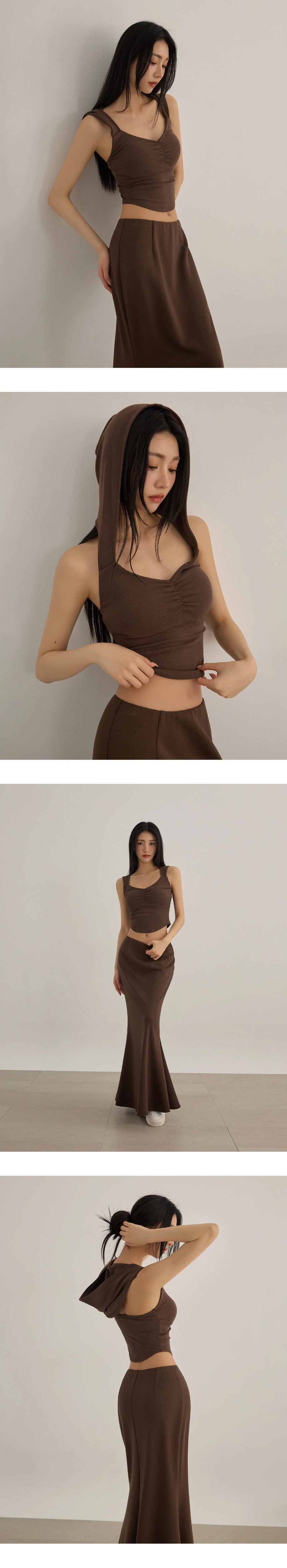 圓領削肩短版 BRA背心