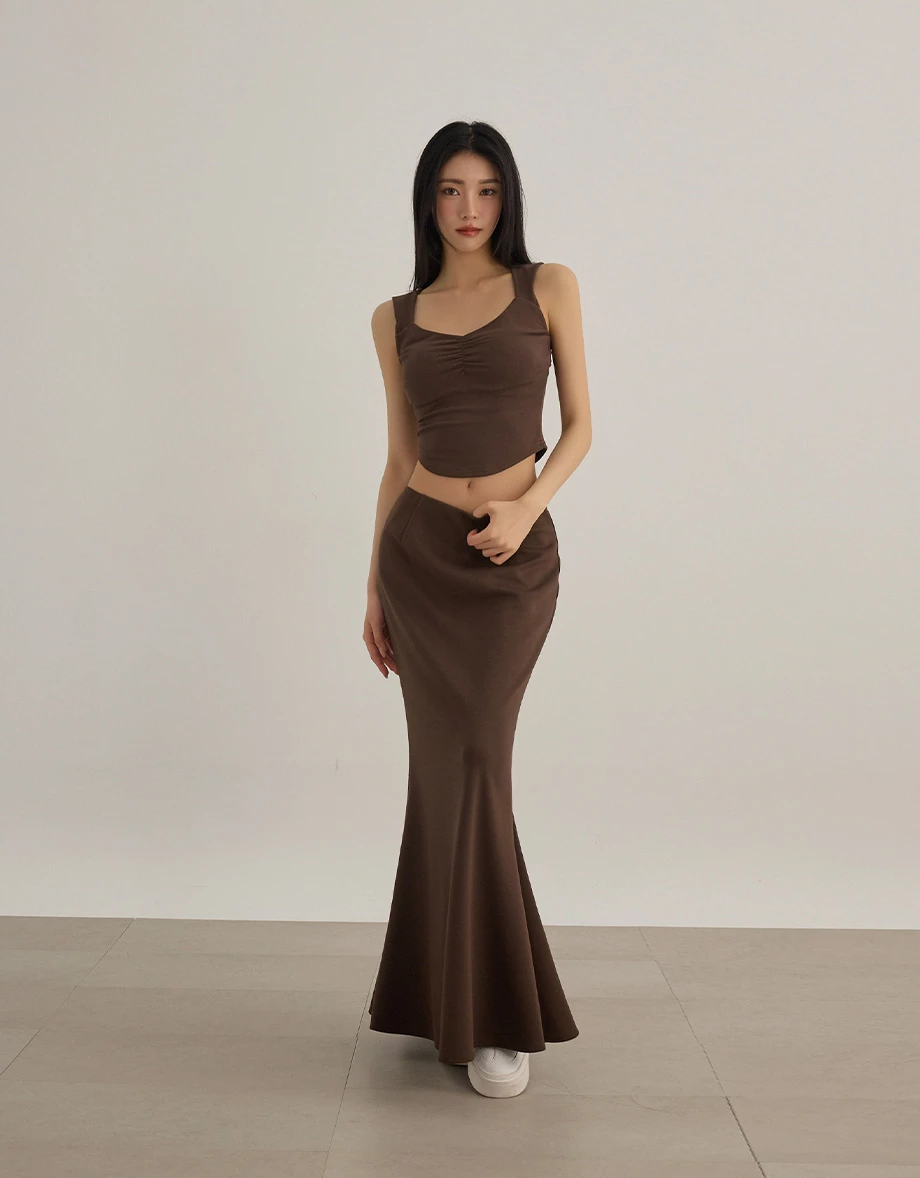 圓領削肩短版 BRA背心