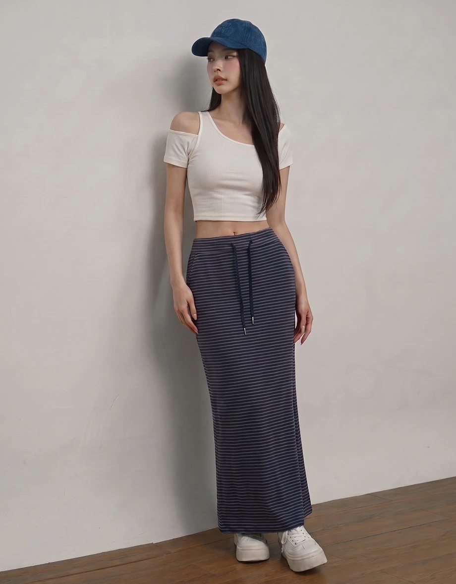 Asymmetrical Cold Shoulder Short Sleeve Padded Bra Top