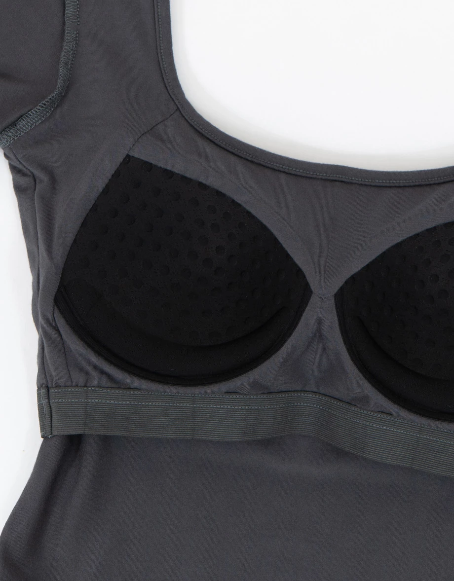 AiR零著感莫代爾方領短袖BRA TOP