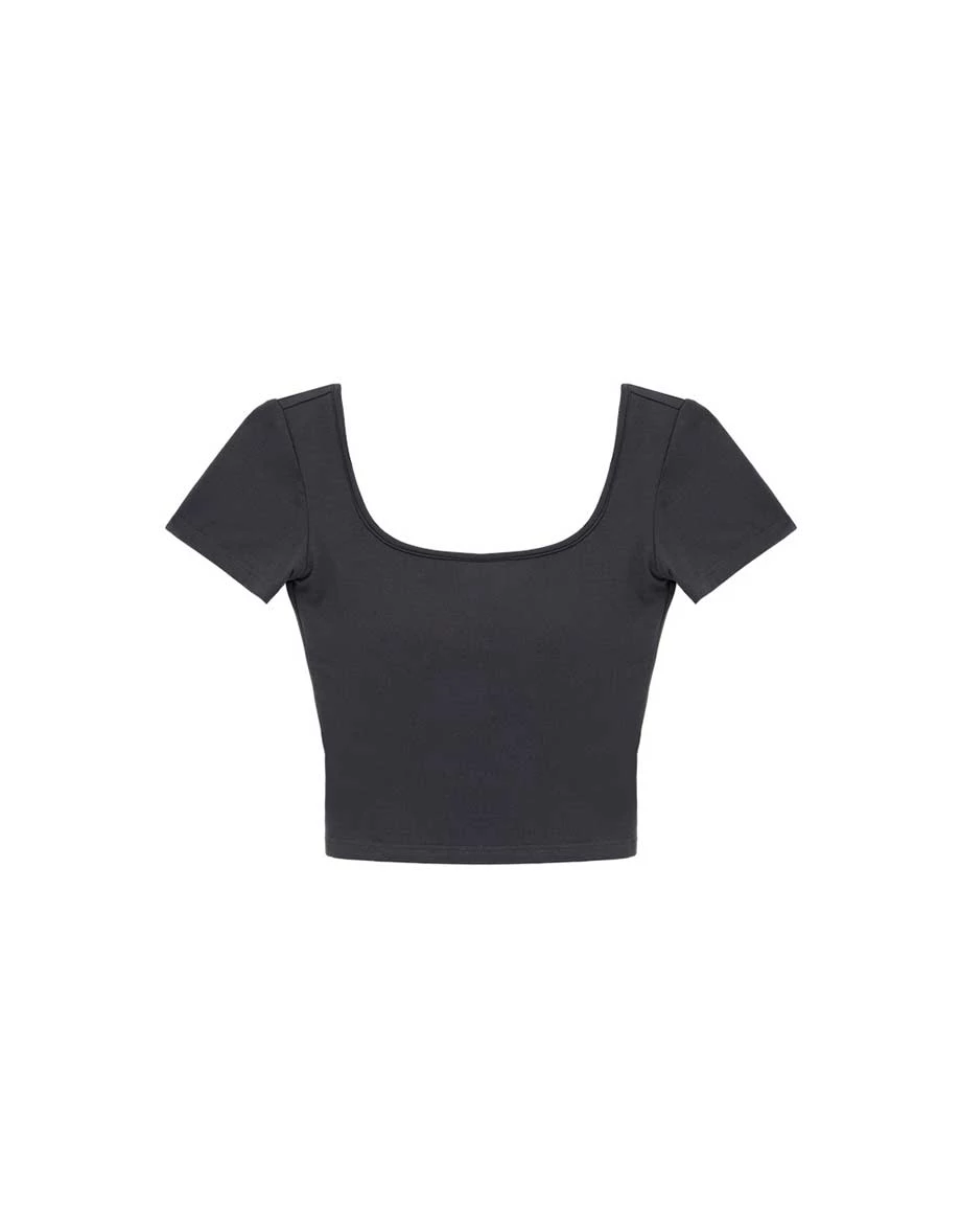 AiR零著感莫代爾方領短袖BRA TOP