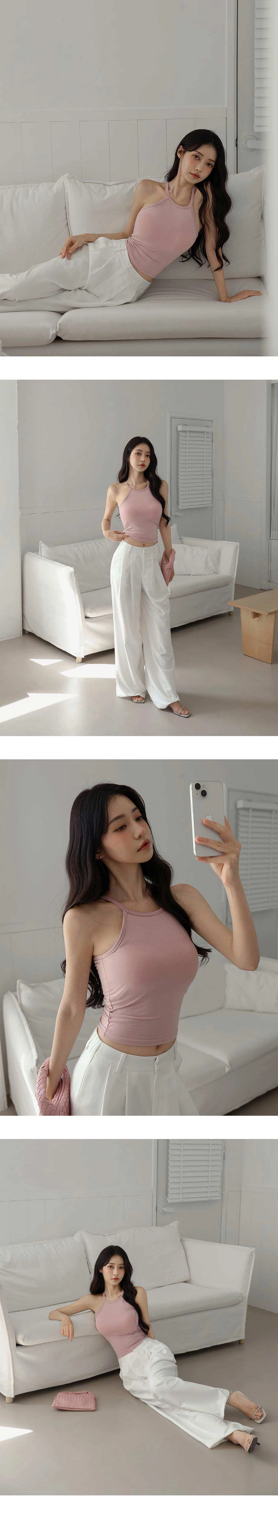 AiR零著感莫代爾圓領削肩BRA TOP