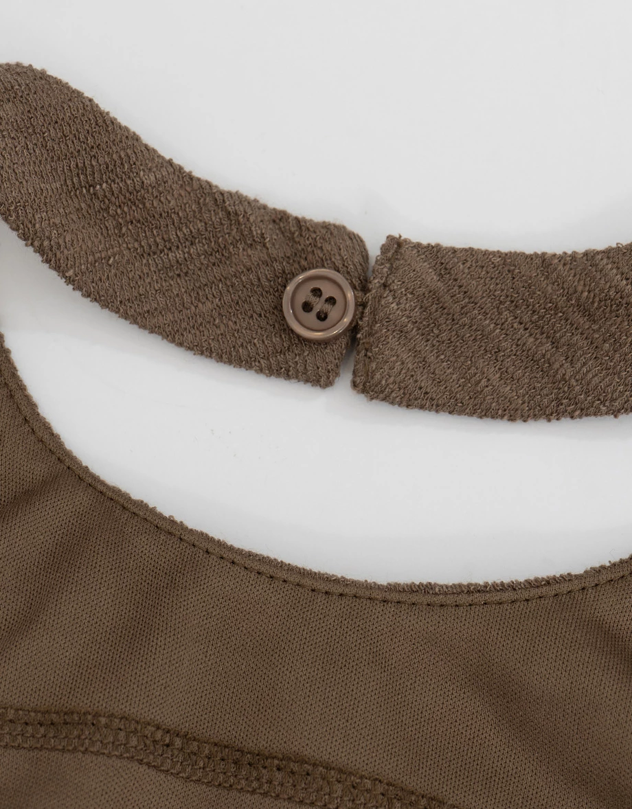Halter Neck Open Back Cropped Knit Padded Tank Top