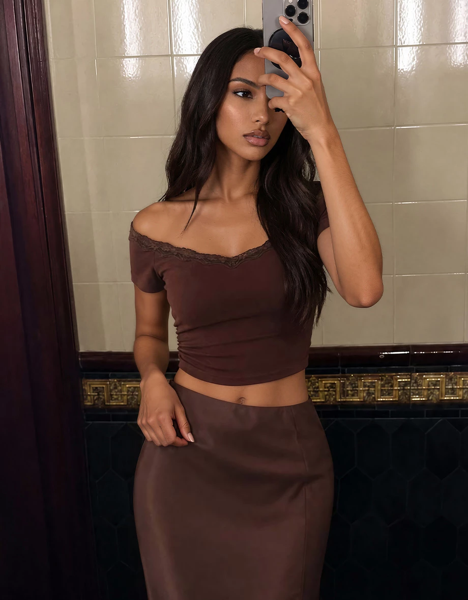 Off Shoulder Lace Trim Side Ruched Padded Bra Top Off Shoulder Lace Trim Side Ruched Padded Bra Top