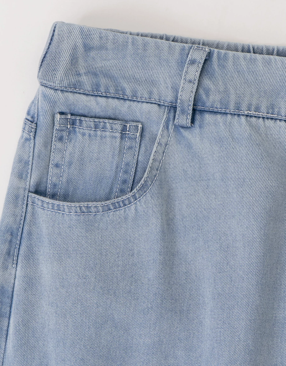 【2.0 SKIN 親膚天絲丹寧】休閒魚尾長裙