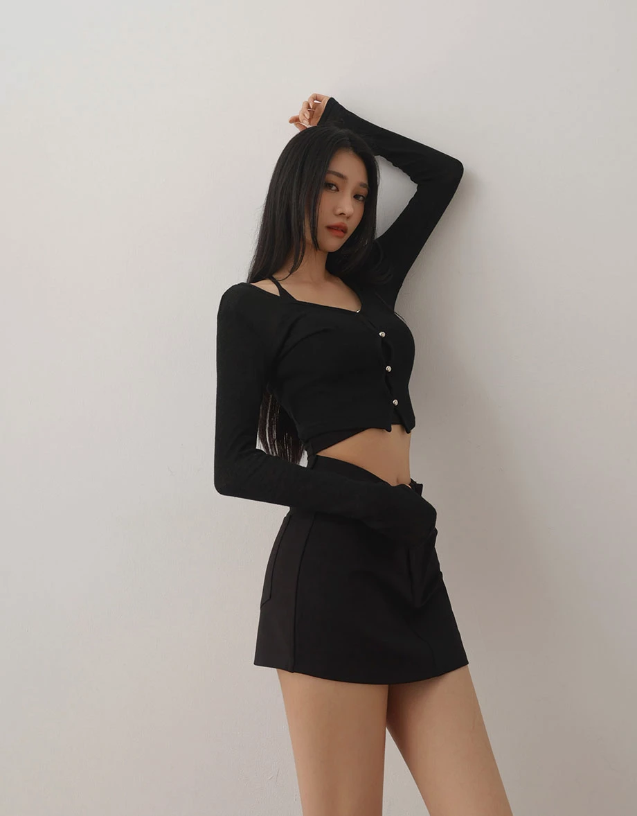 【女團長腿】中腰收腹短裙 【女團長腿】中腰收腹短裙