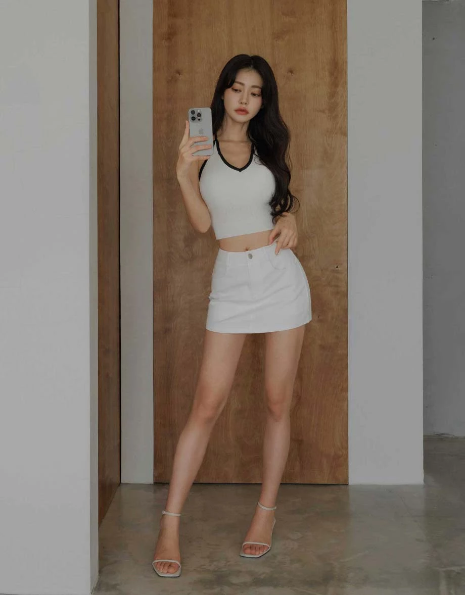 【女團長腿】中腰收腹短裙 【女團長腿】中腰收腹短裙