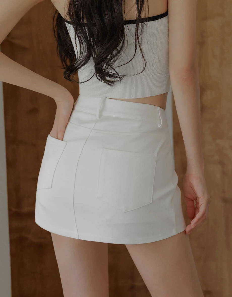 【女團長腿】中腰收腹短裙 【女團長腿】中腰收腹短裙