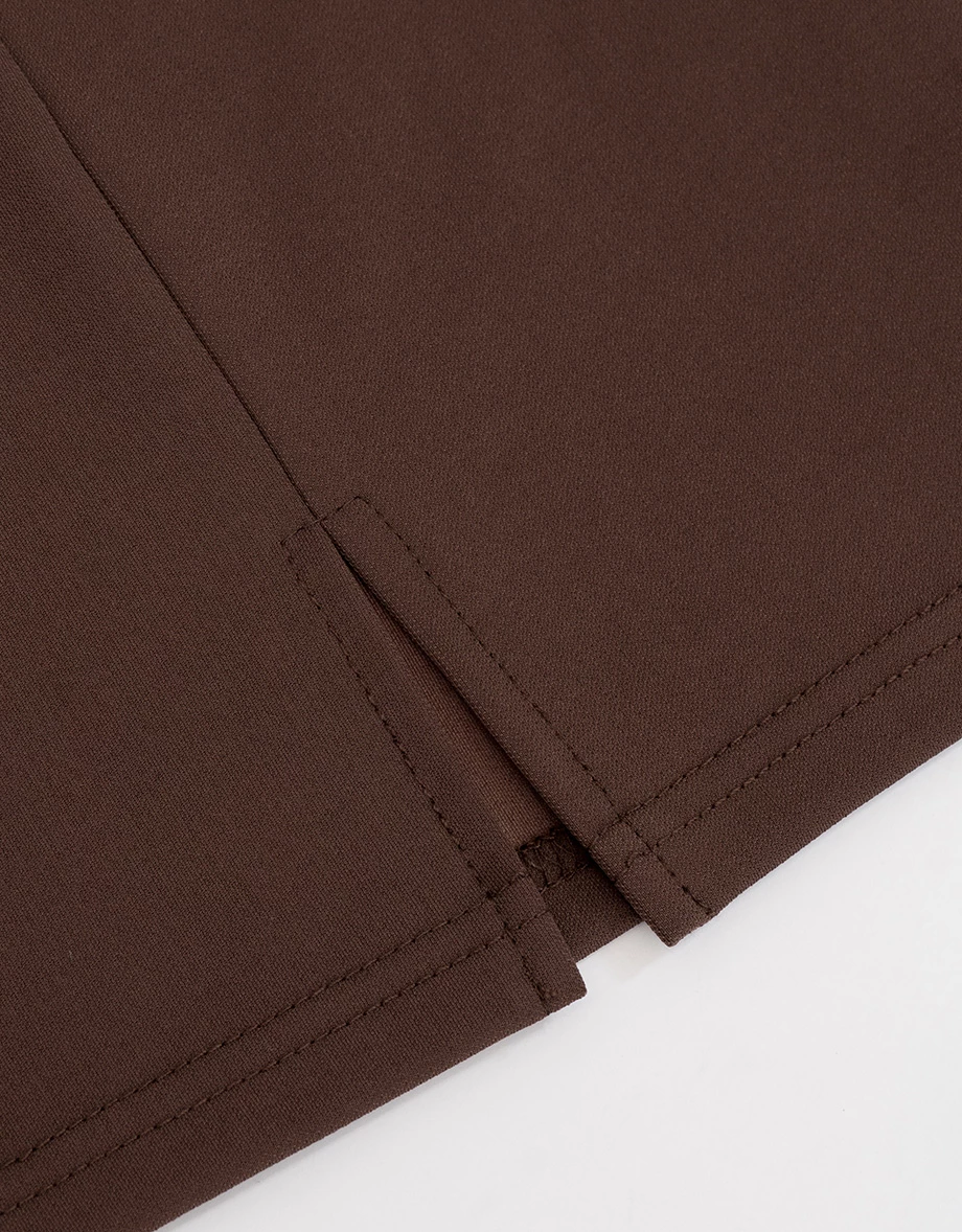 【奇蹟黑繃帶輕塑】方領開扣連身短洋裝