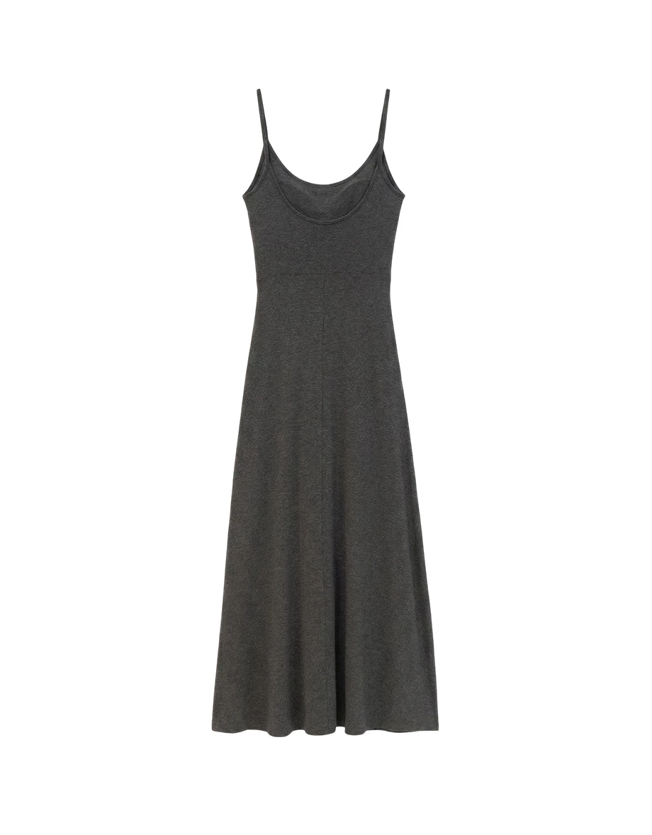 腰綁帶細肩帶BRA背心長洋裝