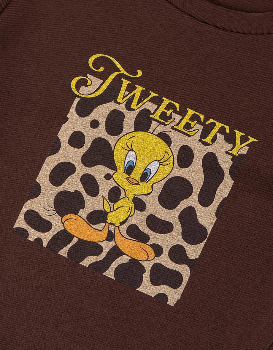 【樂一通】 動物斑紋元素印花圓領短袖短版合身TEE 【樂一通】 動物斑紋元素印花圓領短袖短版合身TEE