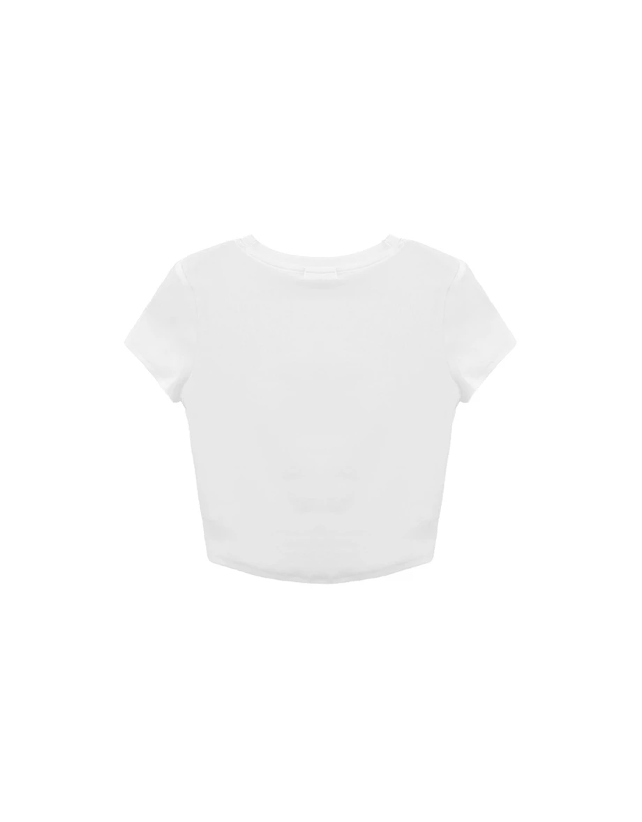 【樂一通】 動物斑紋元素印花圓領短袖短版合身TEE 【樂一通】 動物斑紋元素印花圓領短袖短版合身TEE