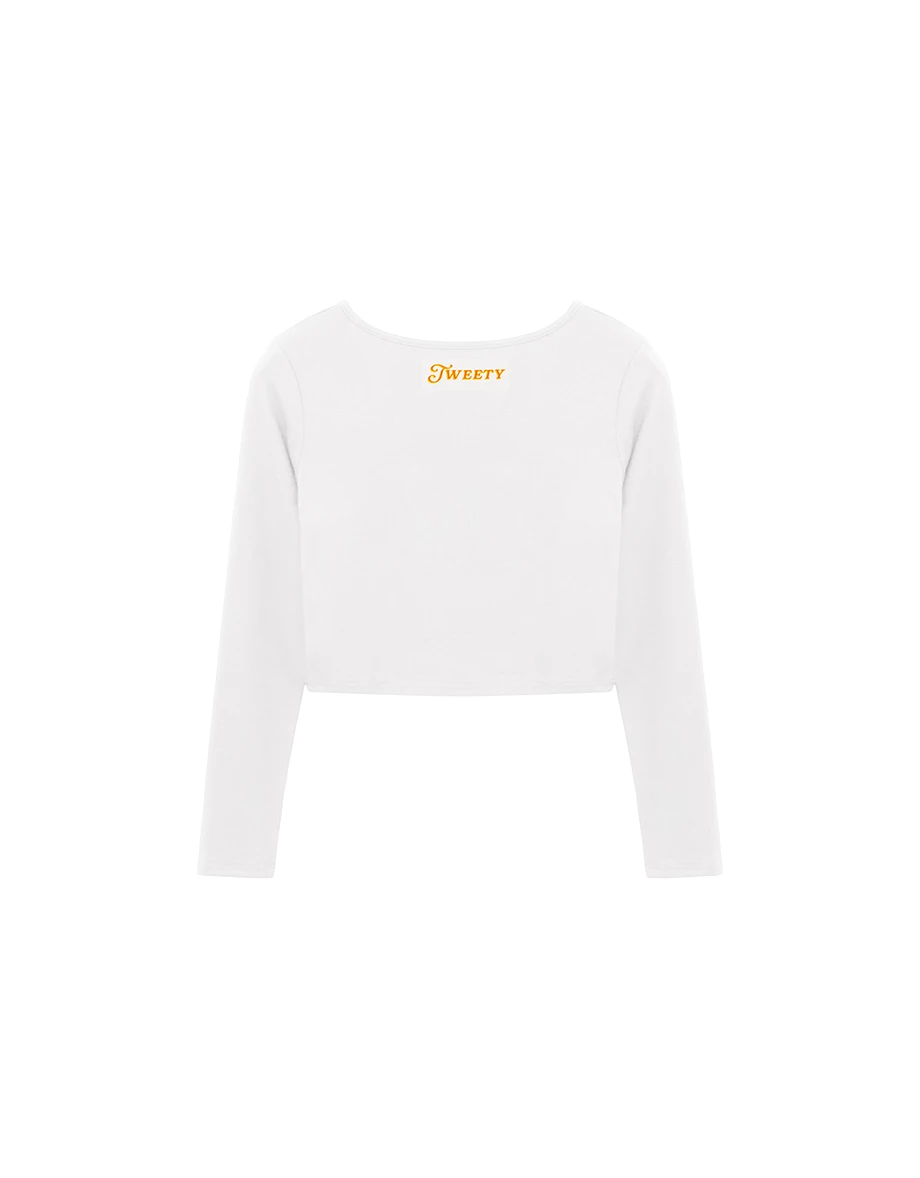 【樂一通】 印花字母V領長袖排扣開襟衫 【樂一通】 印花字母V領長袖排扣開襟衫