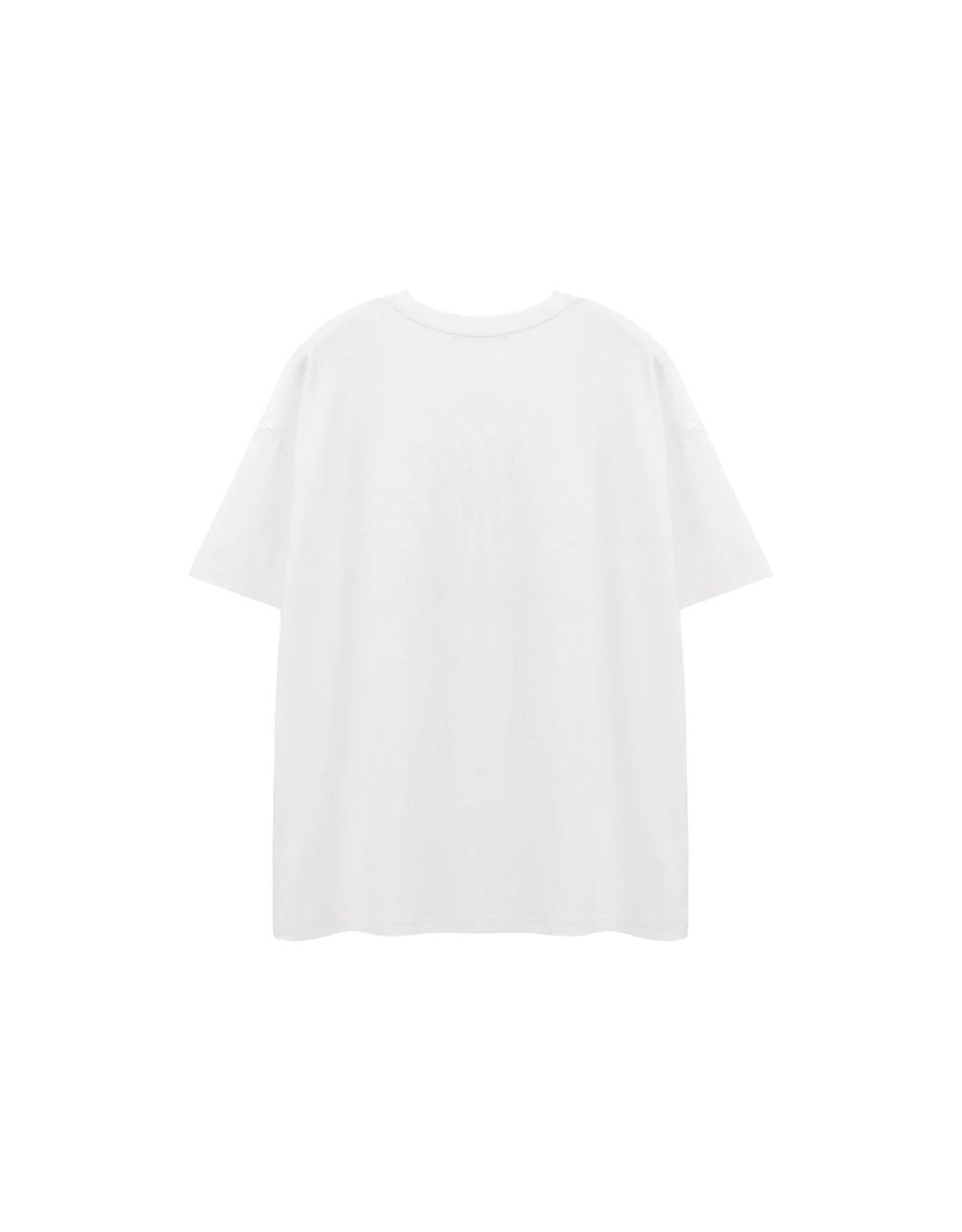 【樂一通】 印花刺繡字母短袖寬版TEE 【樂一通】 印花刺繡字母短袖寬版TEE