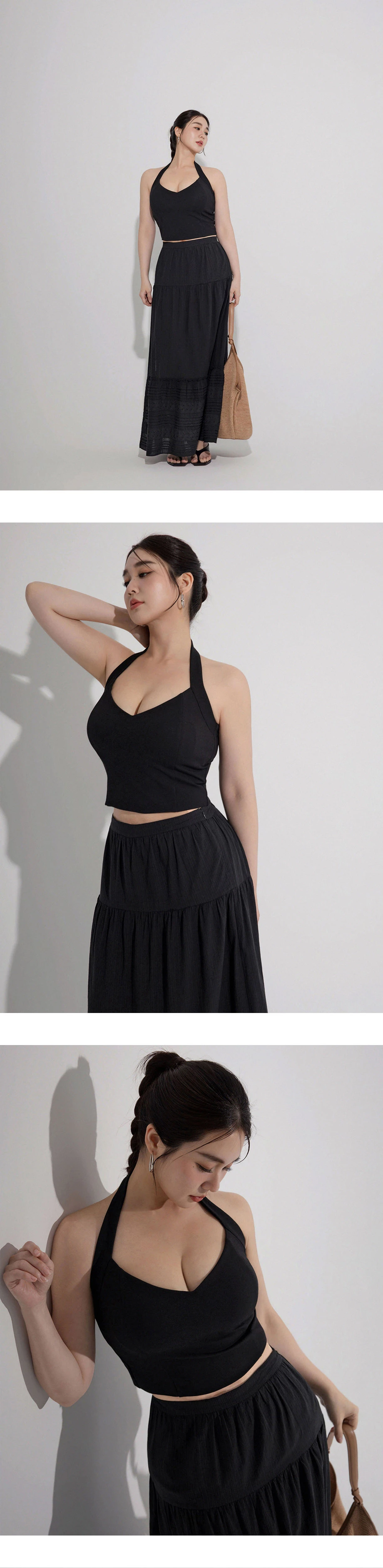 【女團馬甲】V領繞頸收腰BRA TOP