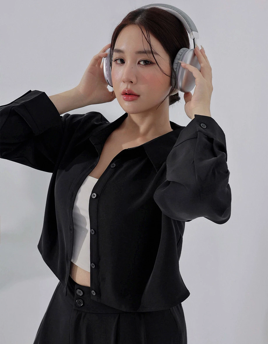 涼感CEO顯瘦短版西裝襯衫