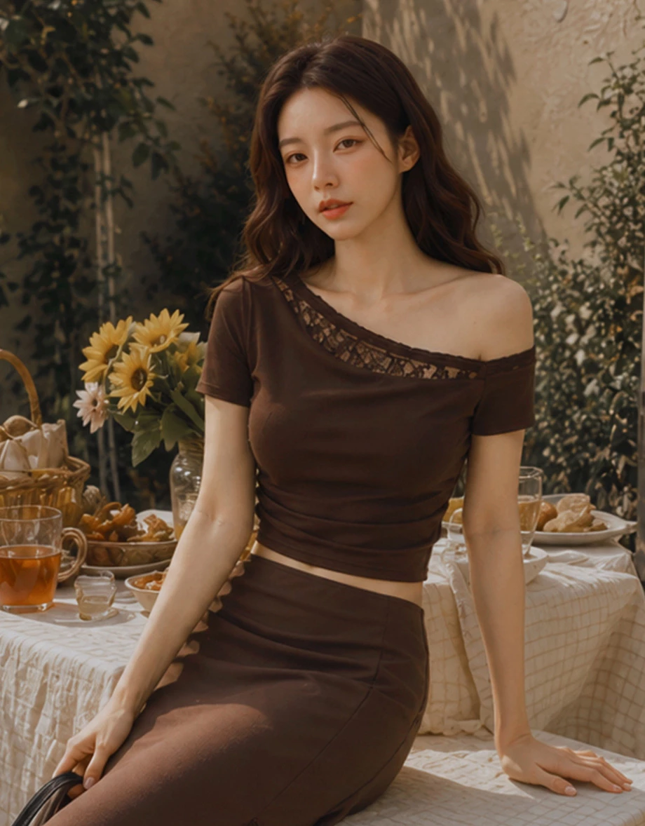 Asymmetric One Shoulder Lace Trim Ruched Padded Bra Top