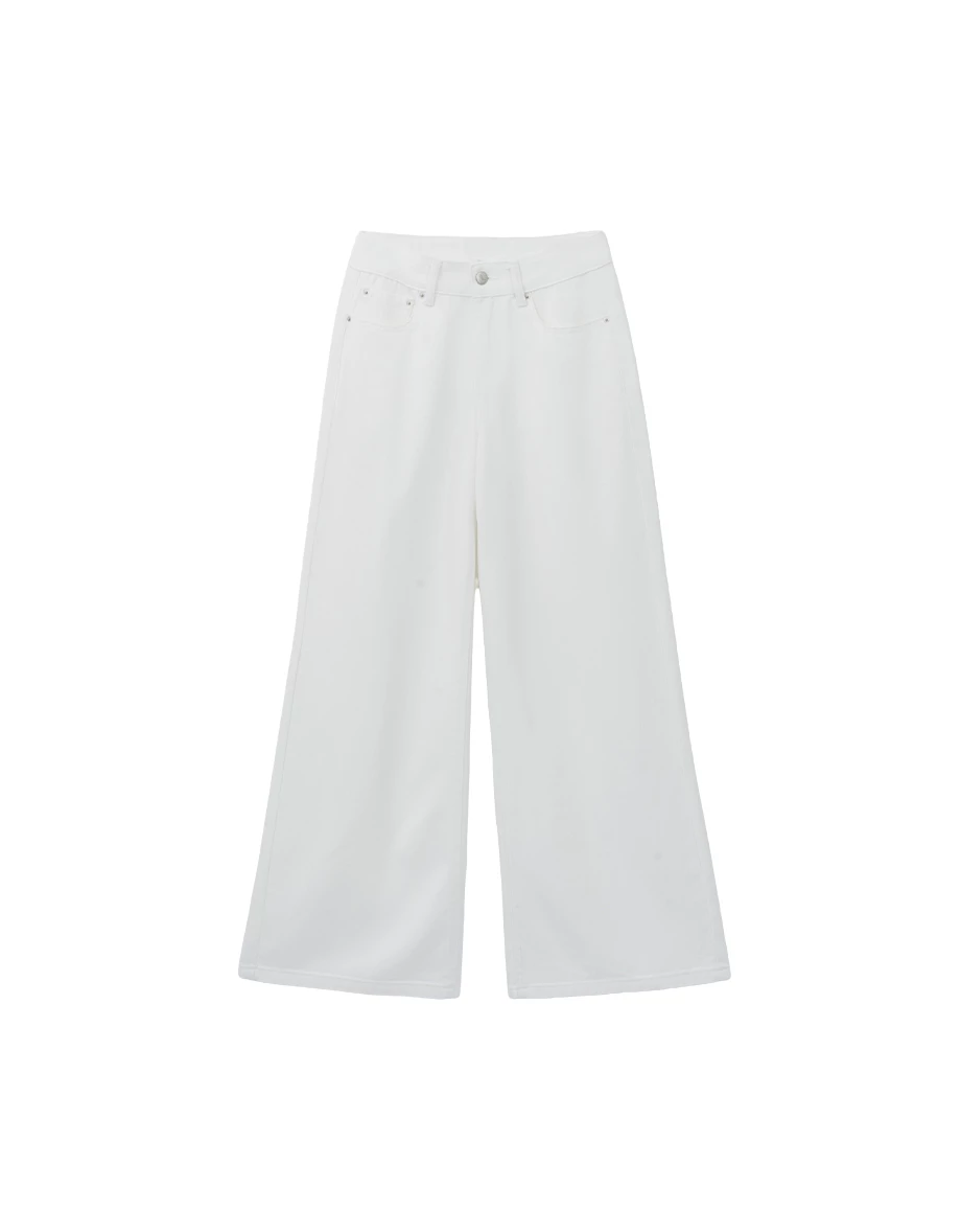 Classic High Waist Relaxed Wide Leg Pants