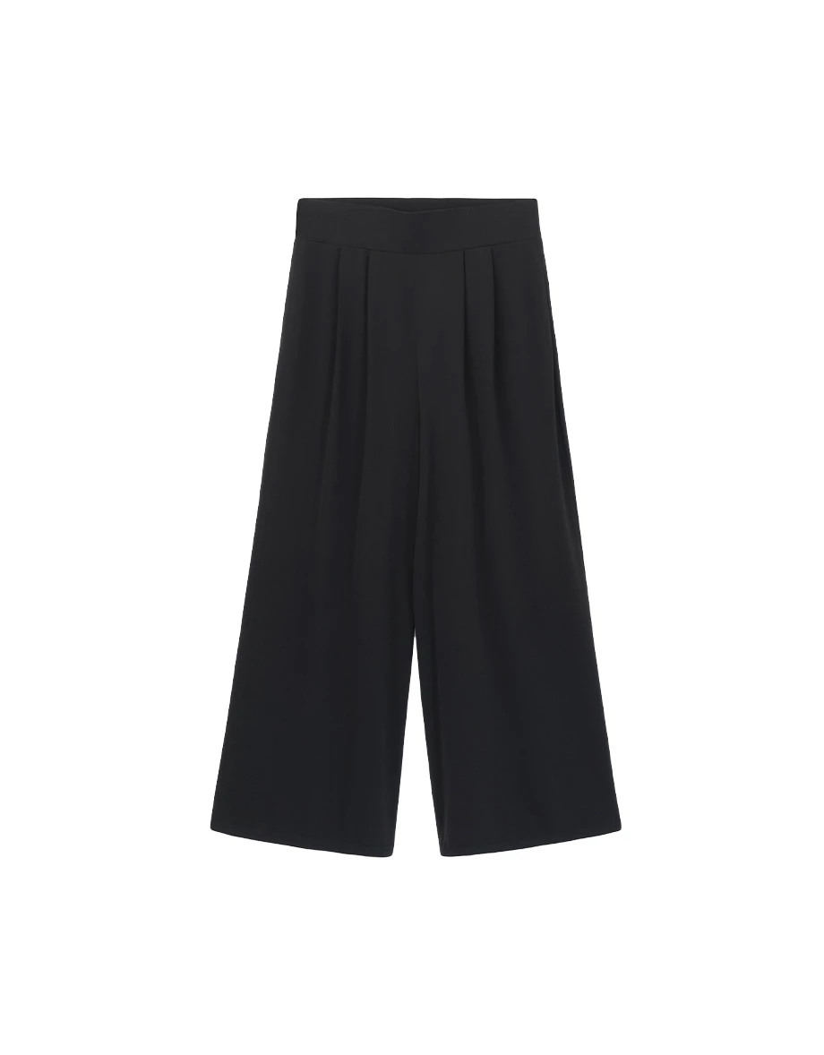AIRY HOURGLASS Wide Stretch Waist Pleated Wide Leg Pants AIRY HOURGLASS Wide Stretch Waist Pleated Wide Leg Pants
