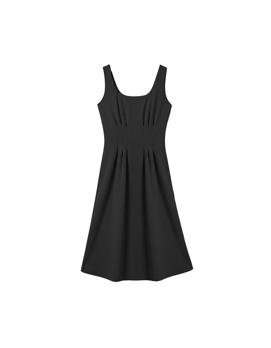 midi dress tanpa lengan Gaun Stella McCartney Warna Merah ELLEPTYLTD Gaun Midi/Maksi - AIR SPACE