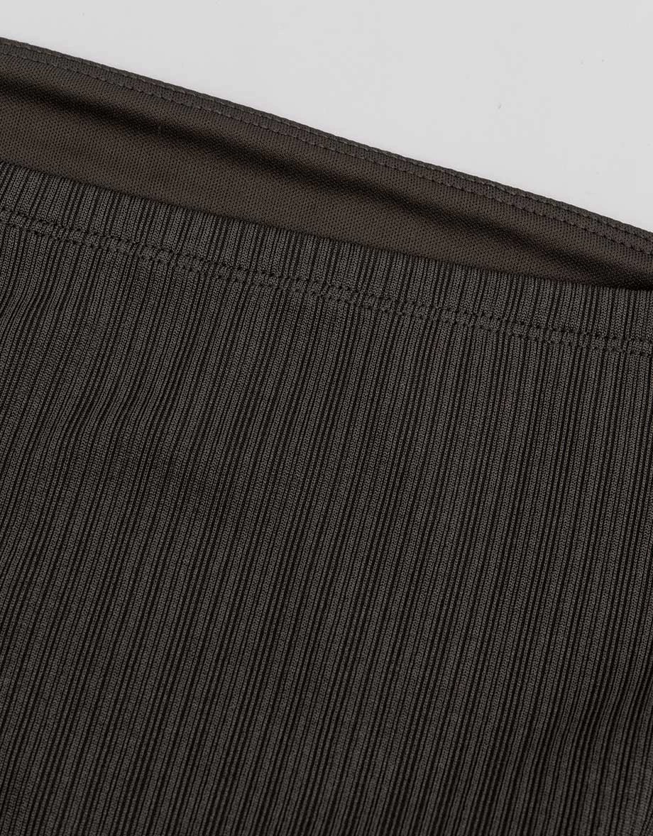 不對稱下擺壓紋平口BRA背心