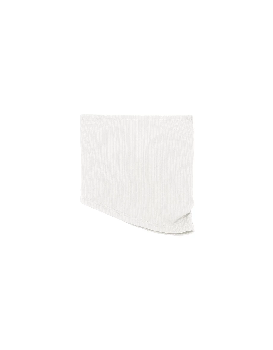 不對稱下擺壓紋平口BRA背心