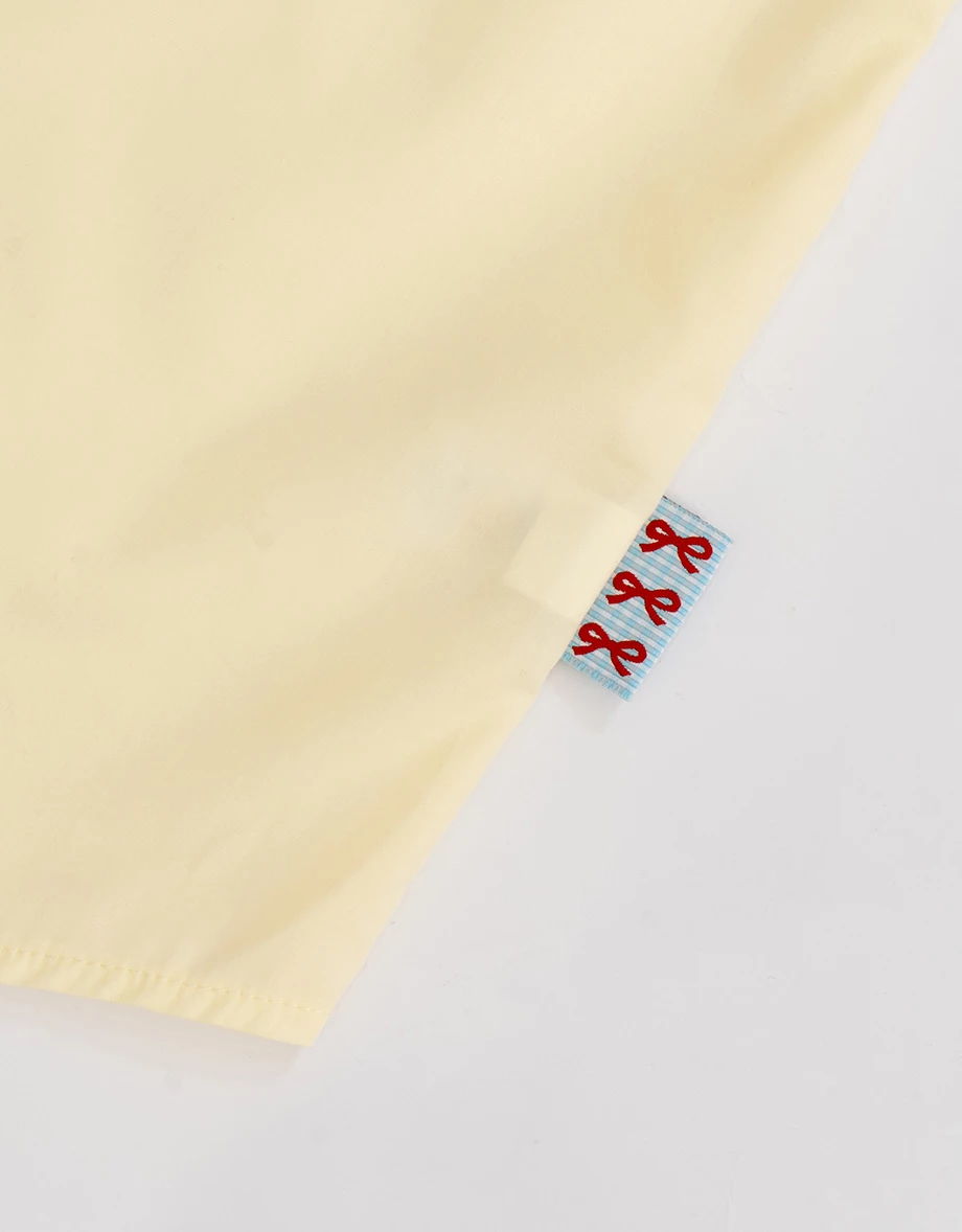 單口袋落肩長袖長版襯衫