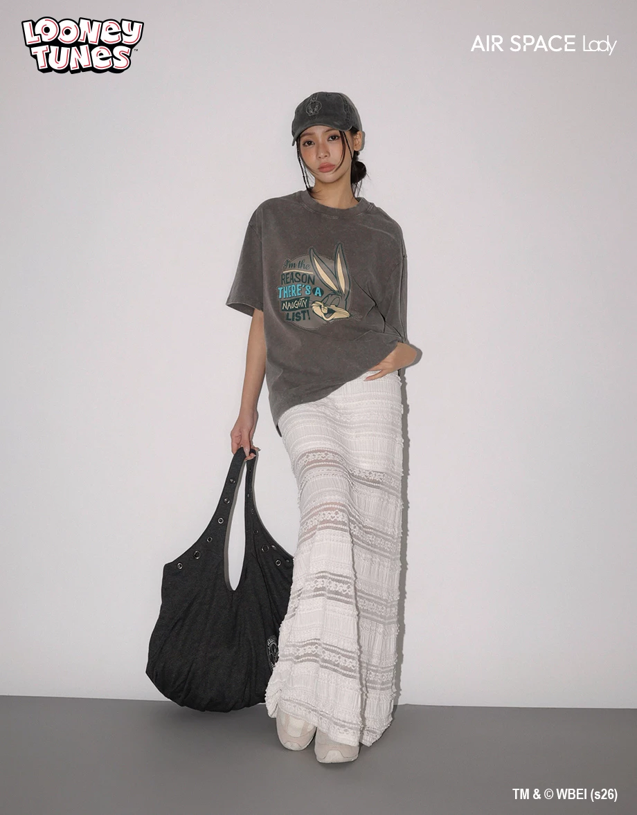 【樂一通】 古著風印花圓領短袖水洗寬版TEE