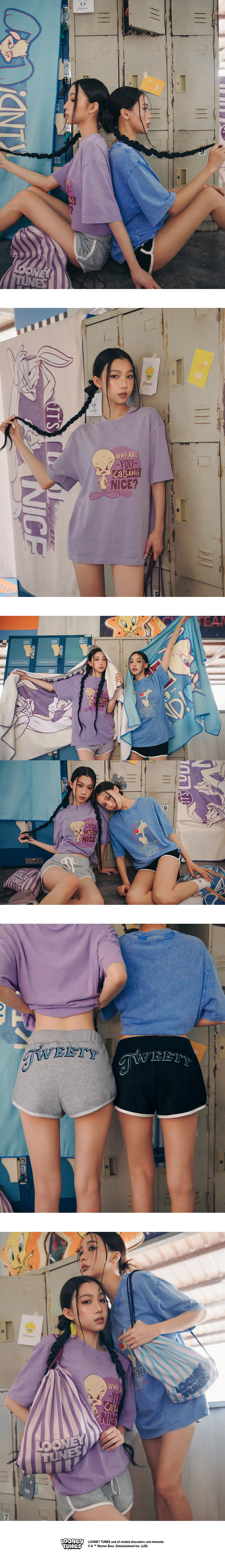 【樂一通】 古著風印花圓領短袖水洗寬版TEE