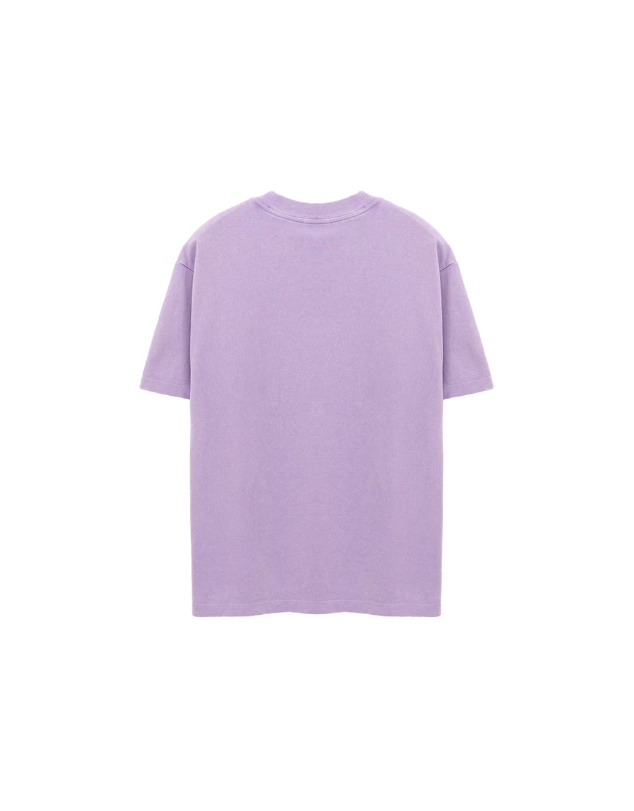 【樂一通】 古著風印花圓領短袖水洗寬版TEE