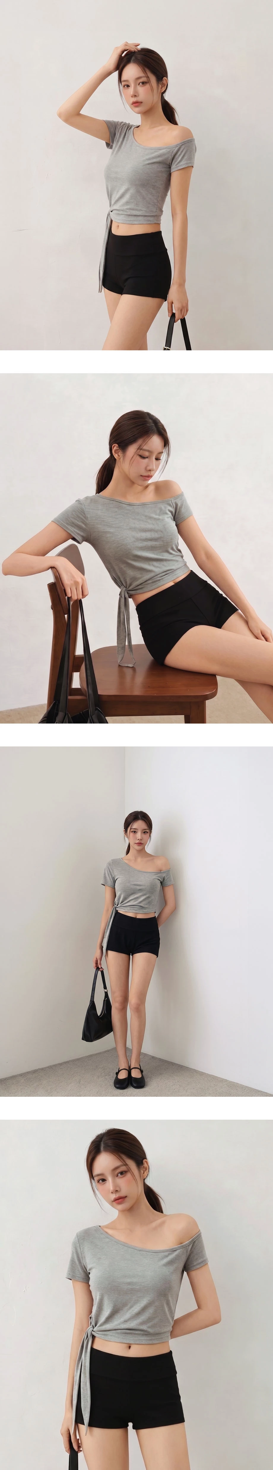 Side Tie Asymmetrical One Shoulder Padded Bra Top Side Tie Asymmetrical One Shoulder Padded Bra Top