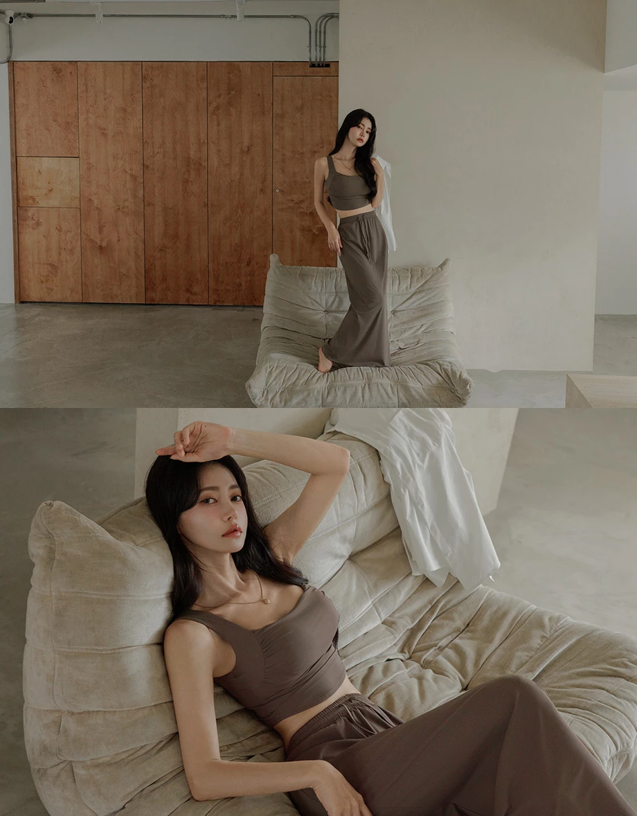超肌涼感方領圓弧下擺BRA TOP
