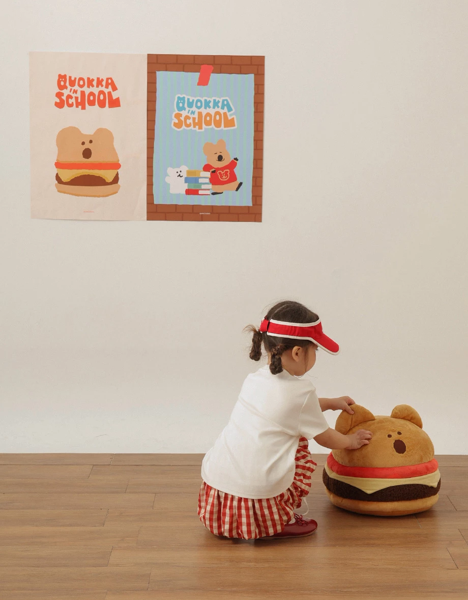 【DINOTAENG】Fluffy Embroidery T-Shirt (Kids)