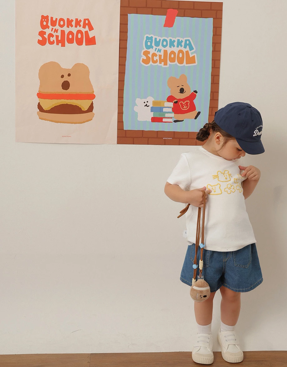 【DINOTAENG】Puff Print T-Shirt (Kids)